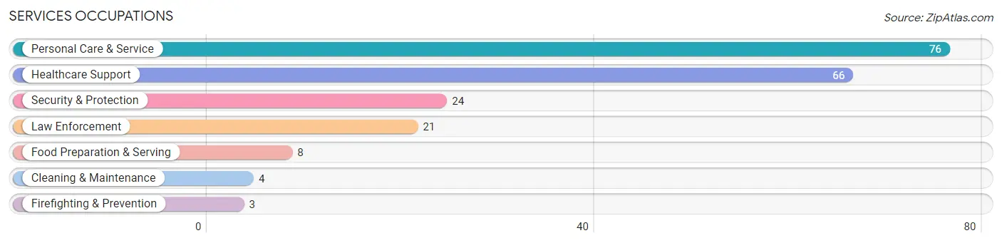 Services Occupations in Zip Code 50261