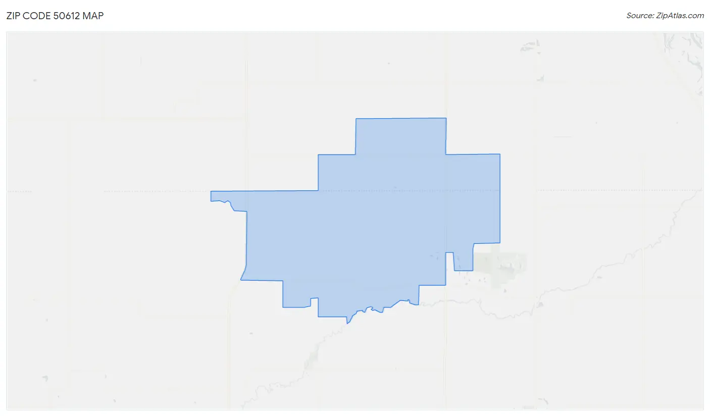 Zip Code 50612 Map