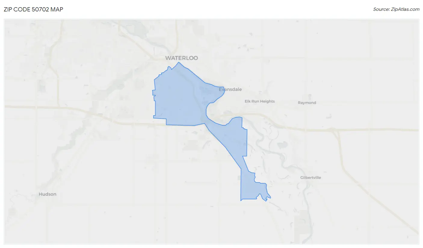 Zip Code 50702 Map