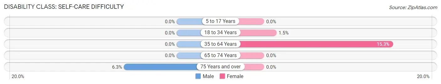 Disability in Zip Code 51020: <span>Self-Care Difficulty</span>