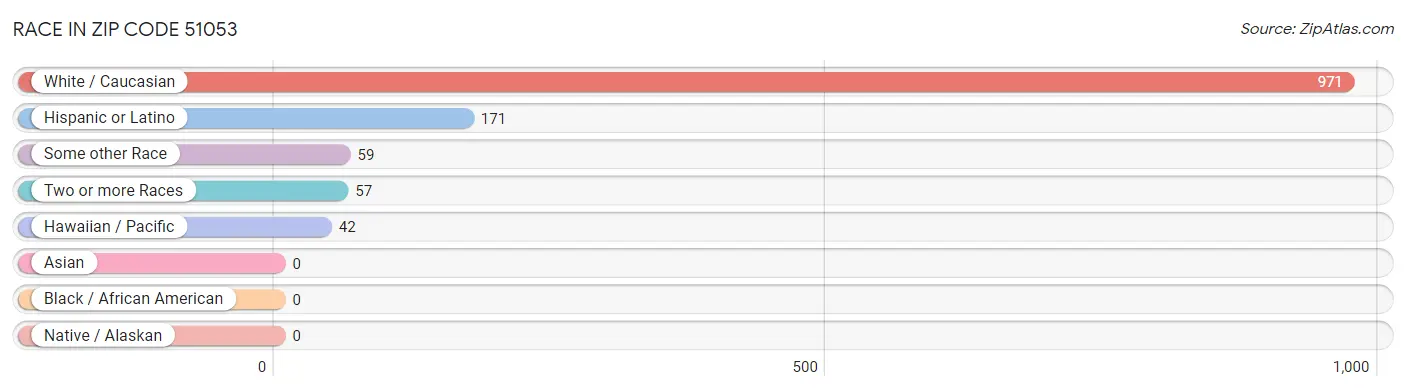 Race in Zip Code 51053