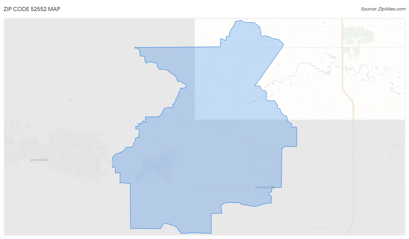 Zip Code 52552 Map