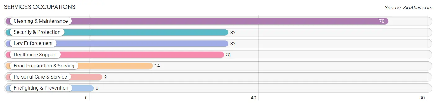 Services Occupations in Zip Code 52654