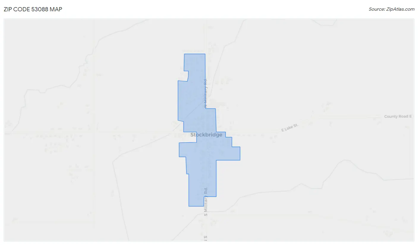 Zip Code 53088 Map