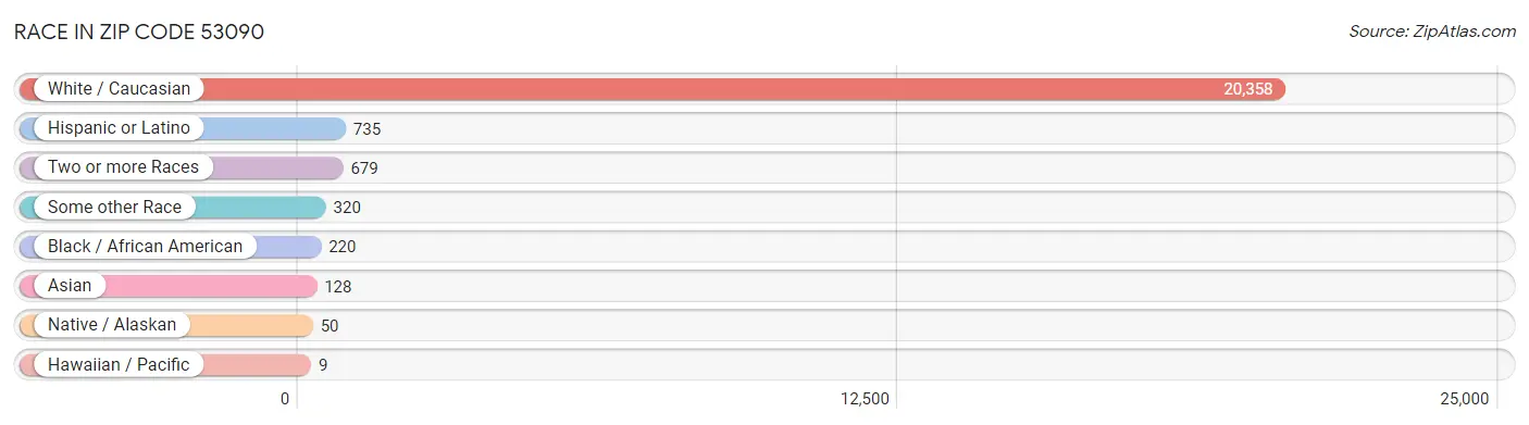 Race in Zip Code 53090
