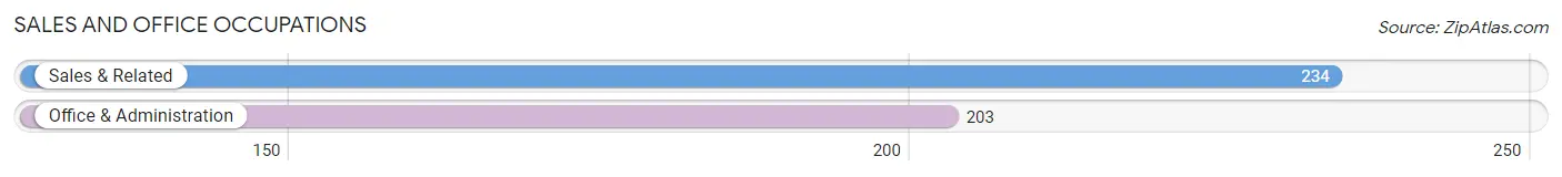 Sales and Office Occupations in Zip Code 55037