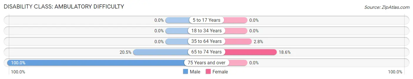 Disability in Zip Code 55708: <span>Ambulatory Difficulty</span>