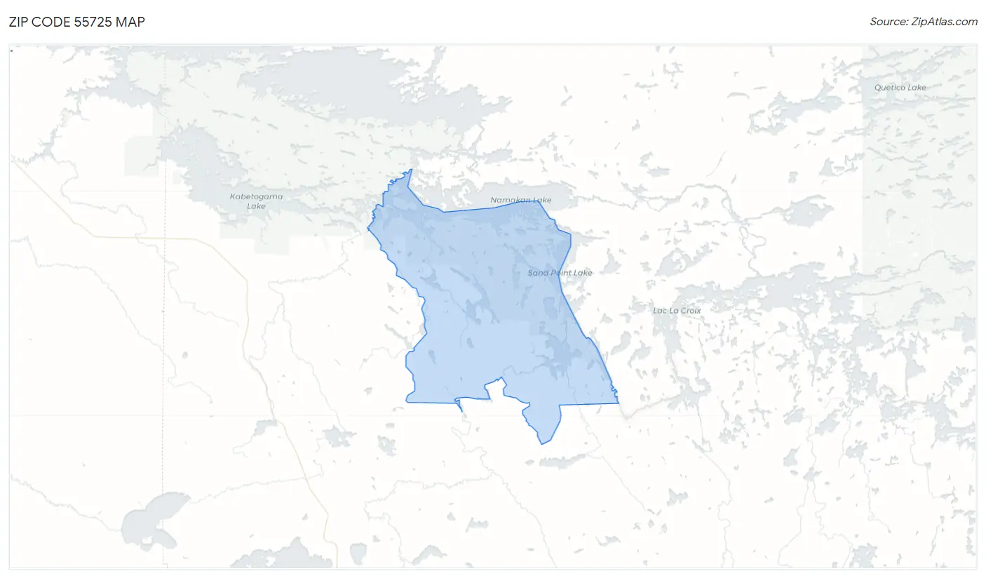 Zip Code 55725 Map