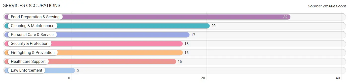 Services Occupations in Zip Code 55753