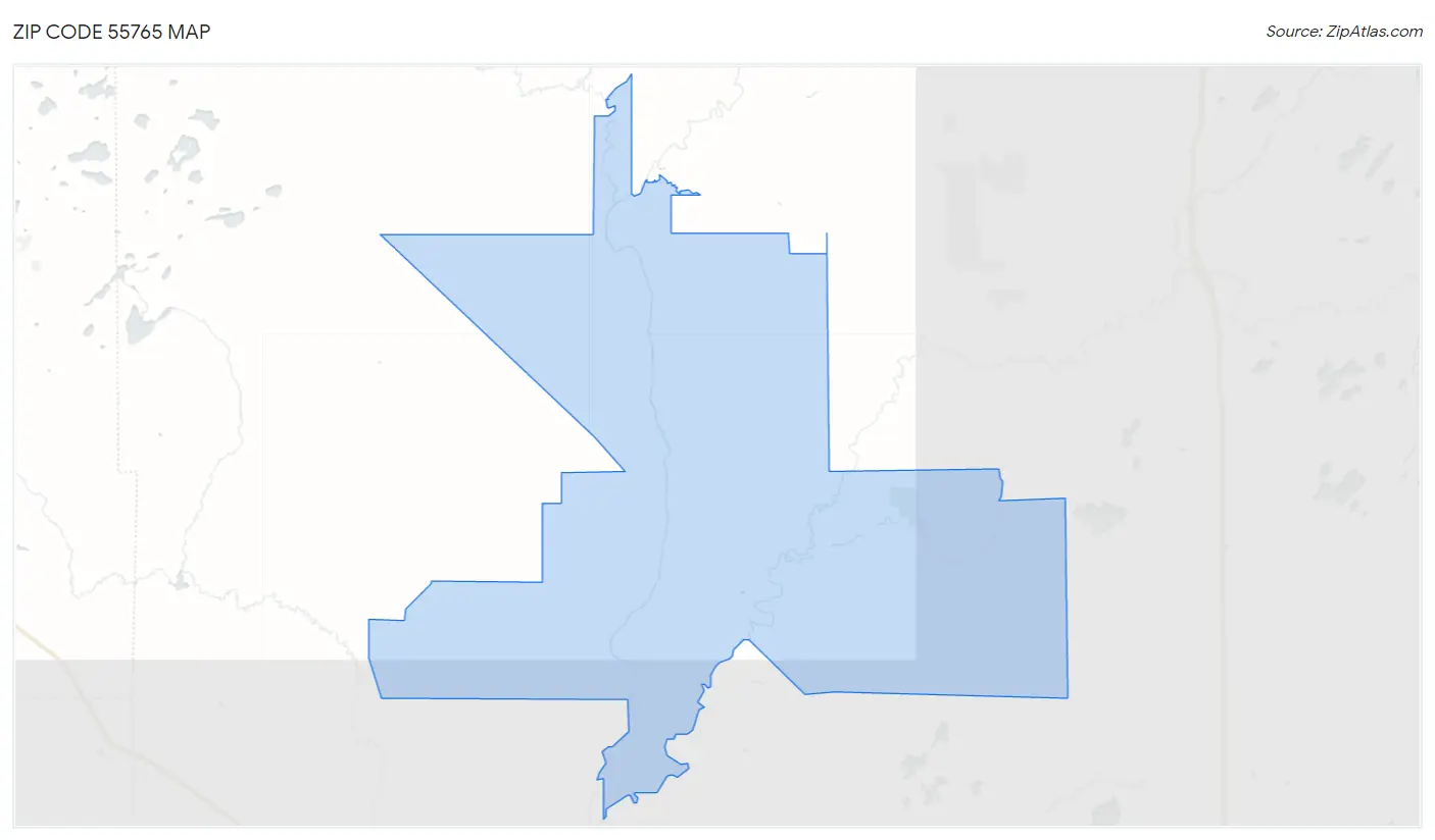 Zip Code 55765 Map