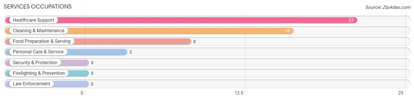 Services Occupations in Zip Code 55765