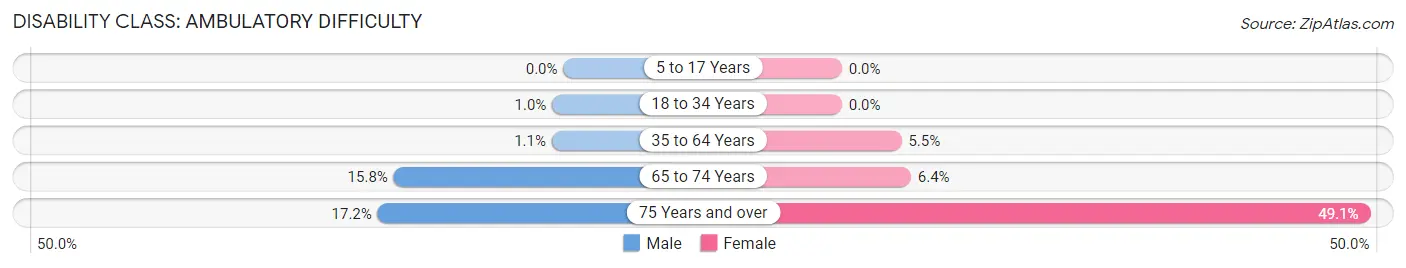 Disability in Zip Code 55768: <span>Ambulatory Difficulty</span>