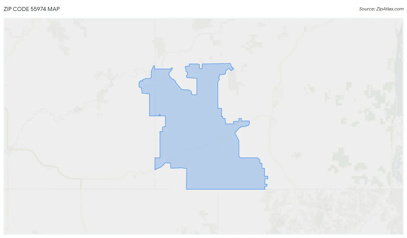 Zip Code 55974 Map