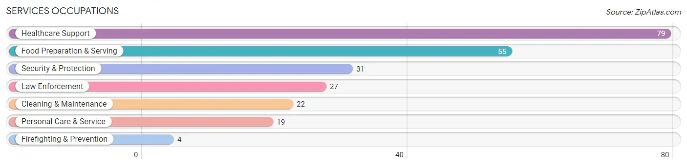 Services Occupations in Zip Code 56097