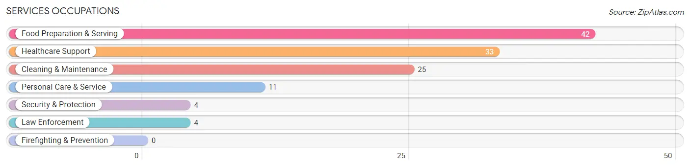 Services Occupations in Zip Code 56171