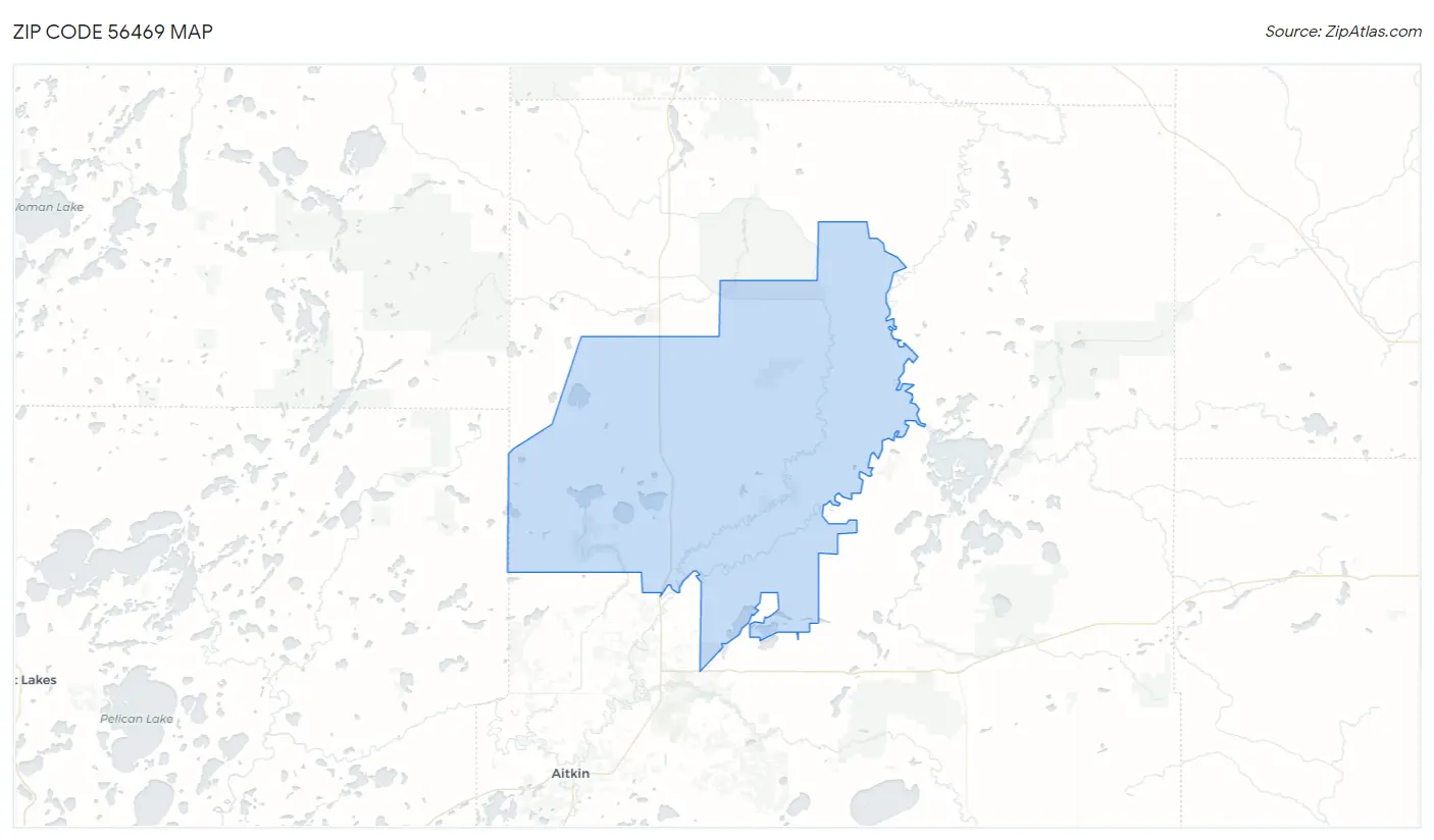 Zip Code 56469 Map