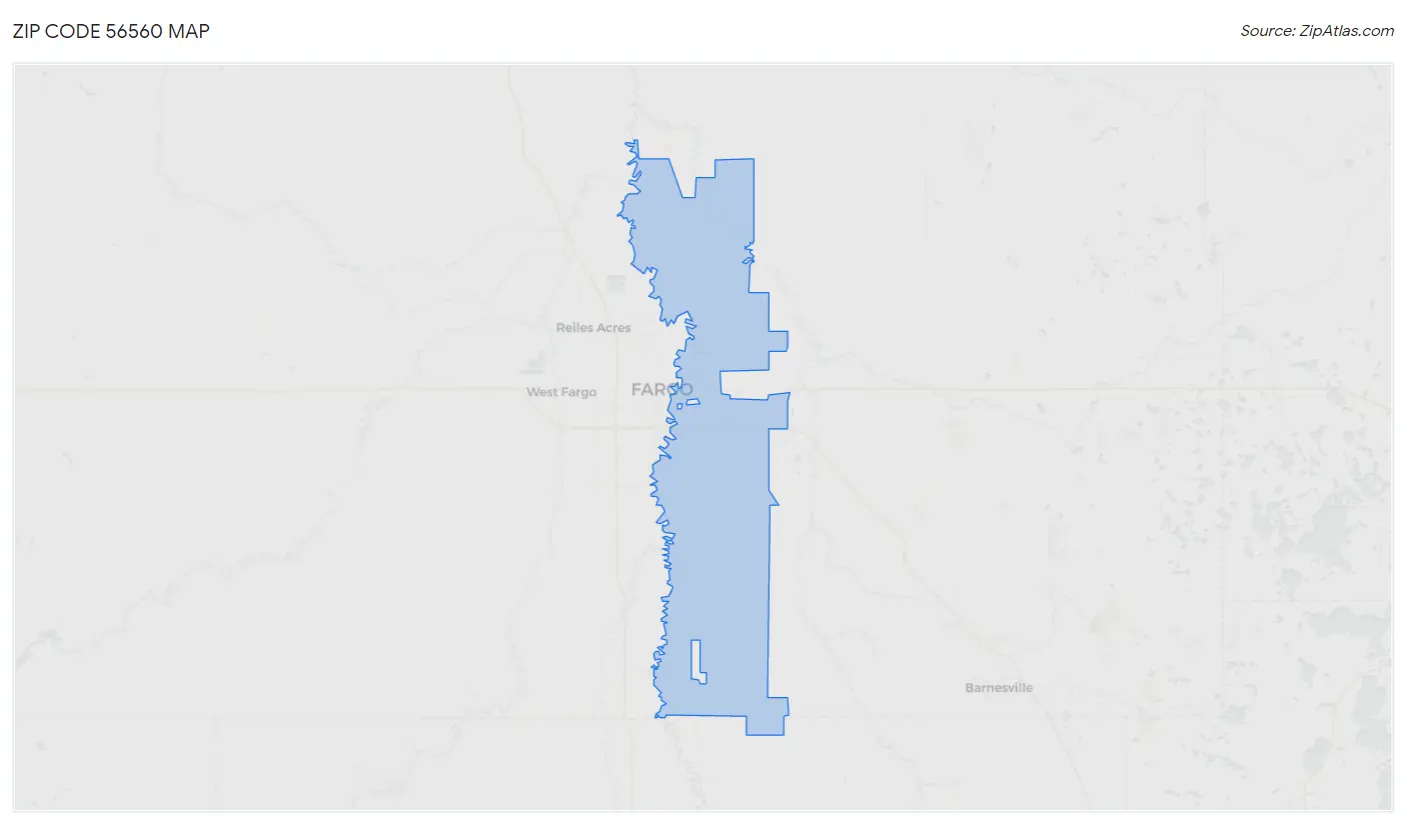 Zip Code 56560 Map