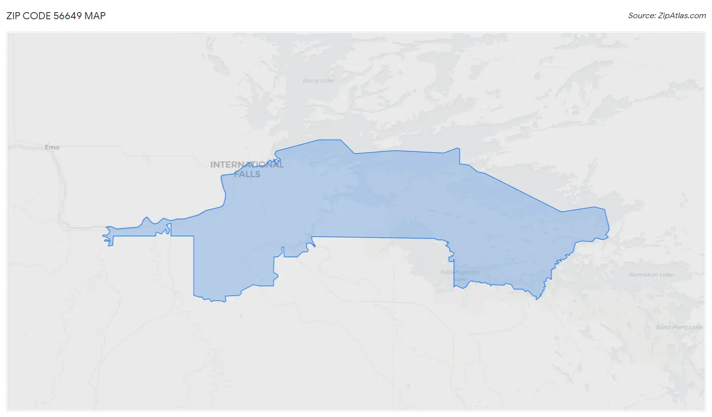 Zip Code 56649 Map