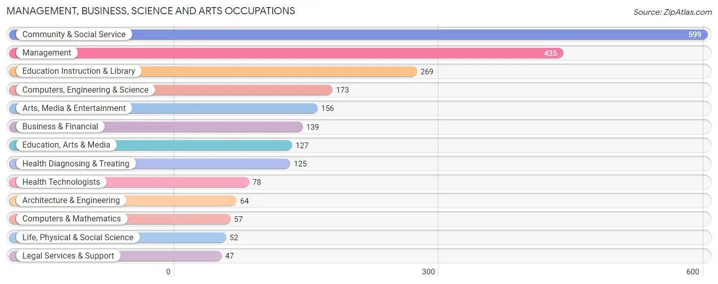 Management, Business, Science and Arts Occupations in Zip Code 56716