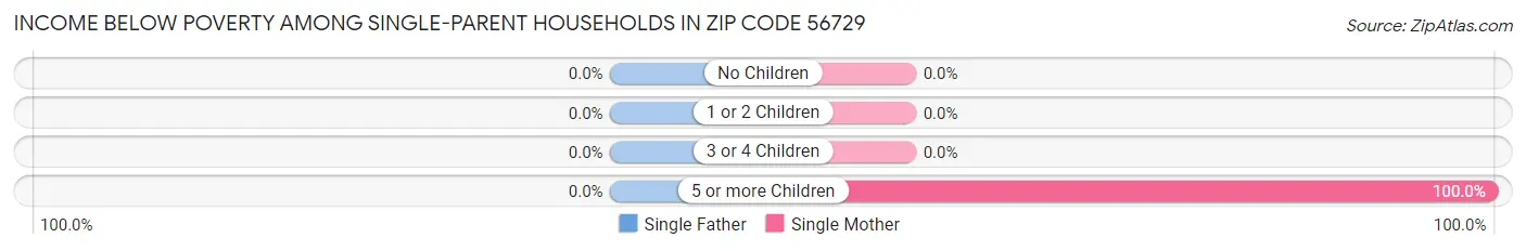 Income Below Poverty Among Single-Parent Households in Zip Code 56729