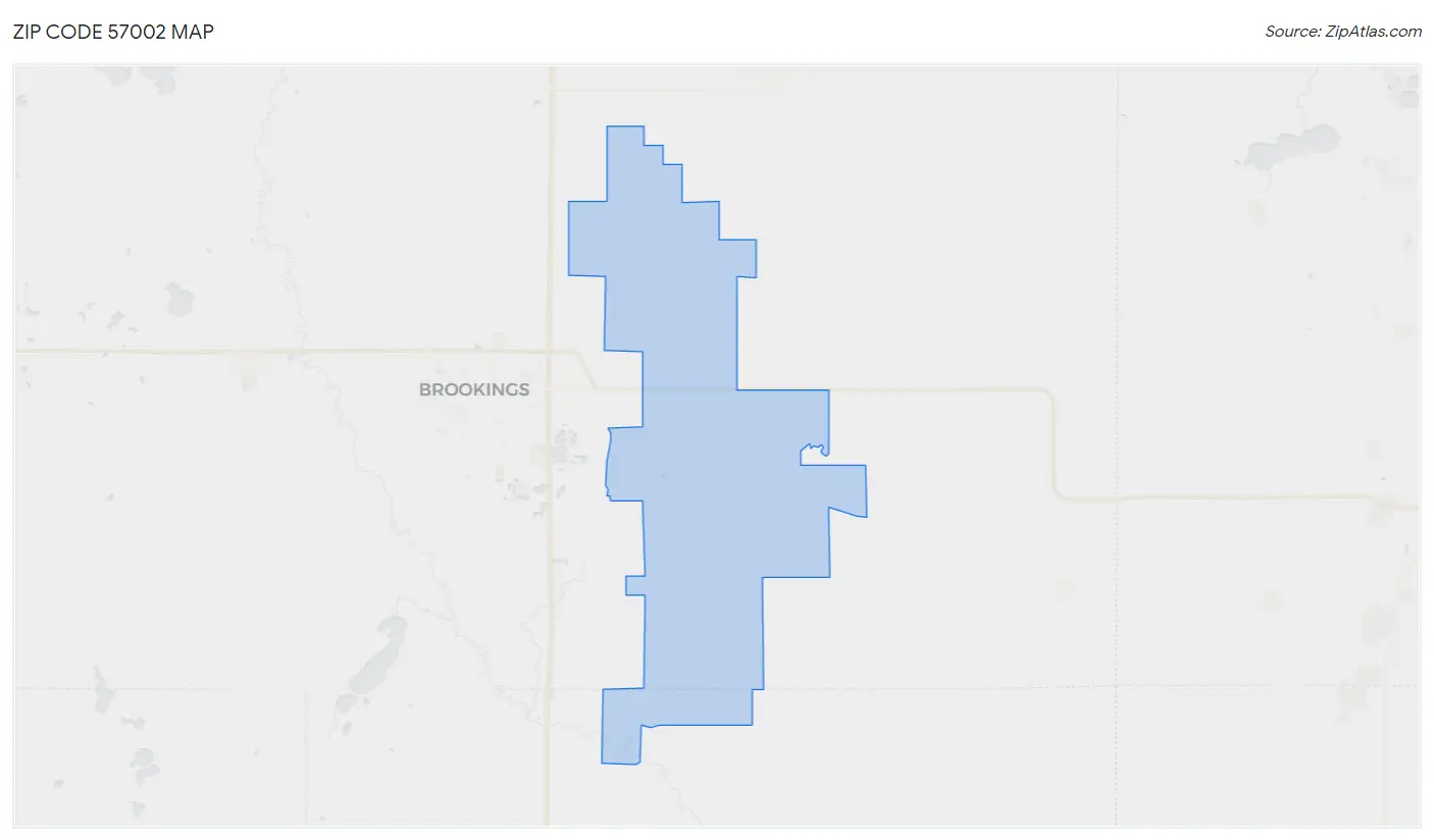 Zip Code 57002 Map