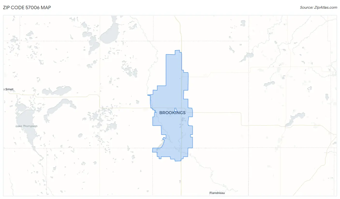 Zip Code 57006 Map