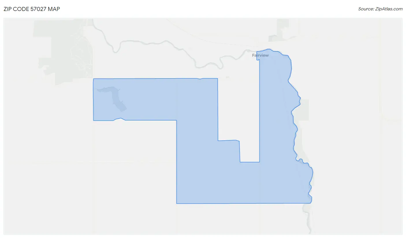 Zip Code 57027 Map