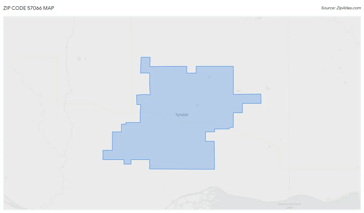 Zip Code 57066 Map