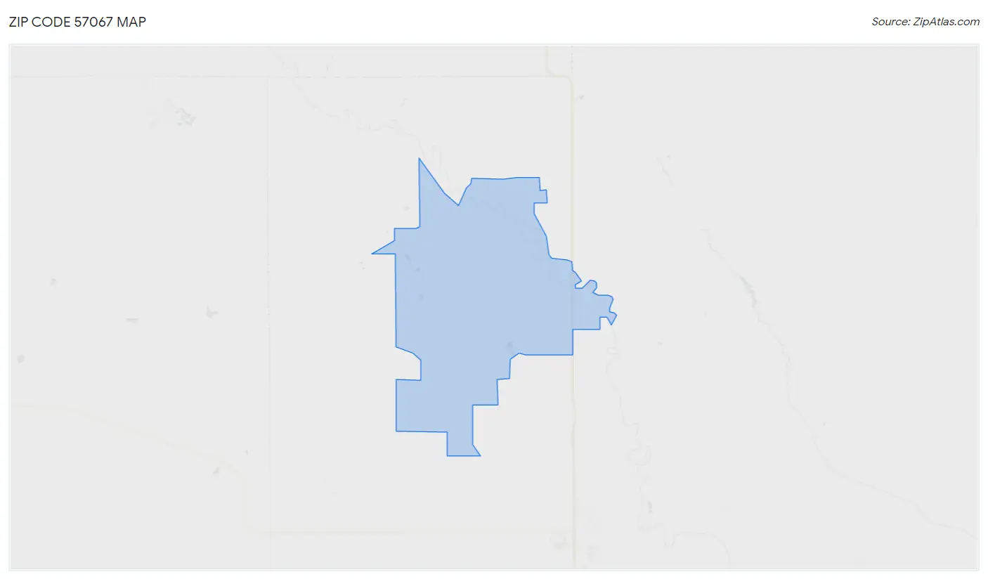 Zip Code 57067 Map