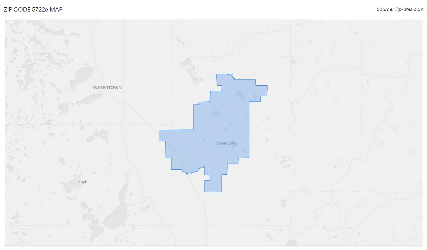 Zip Code 57226 Map