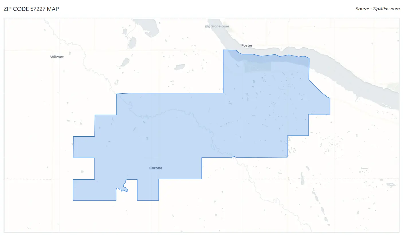 Zip Code 57227 Map