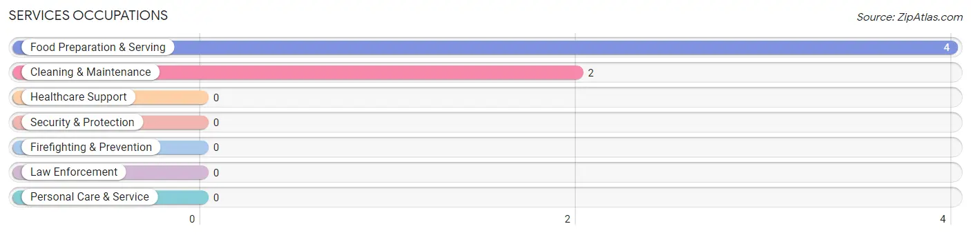 Services Occupations in Zip Code 57264