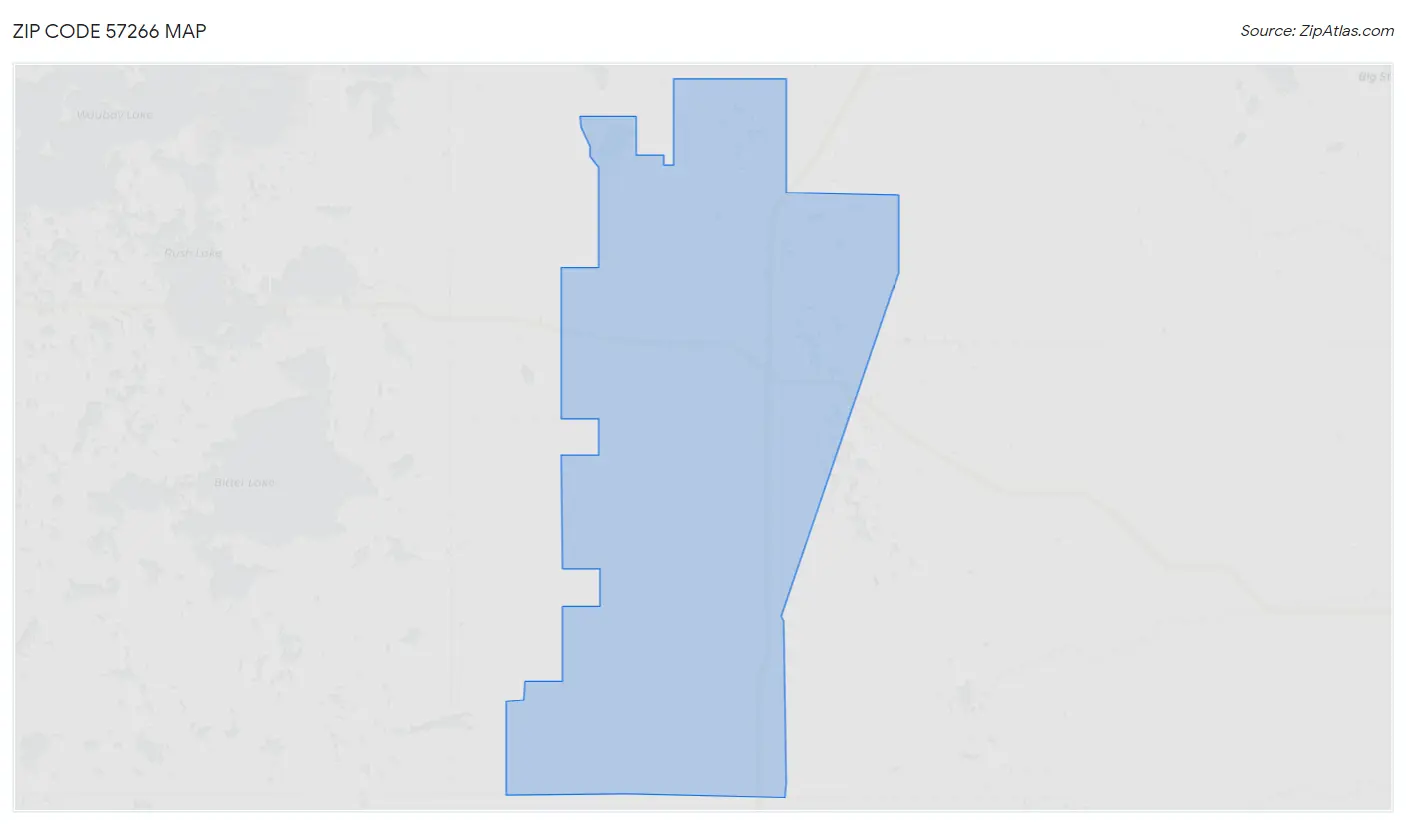 Zip Code 57266 Map