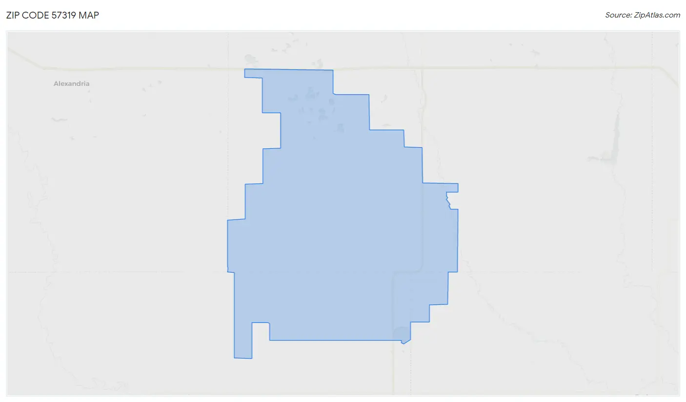 Zip Code 57319 Map