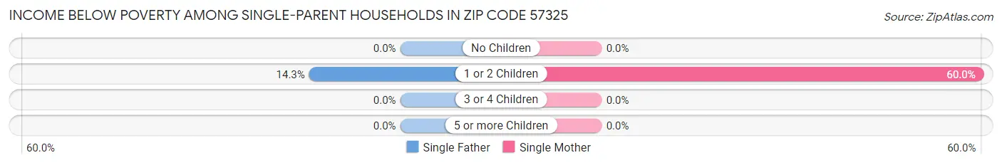 Income Below Poverty Among Single-Parent Households in Zip Code 57325
