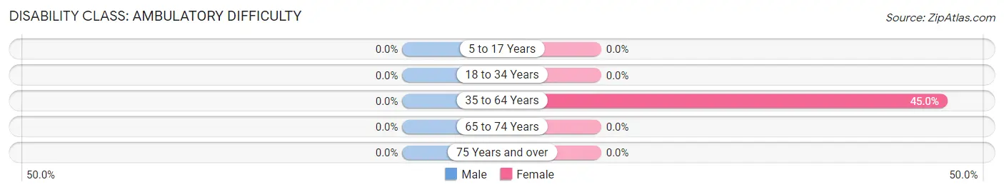 Disability in Zip Code 57361: <span>Ambulatory Difficulty</span>