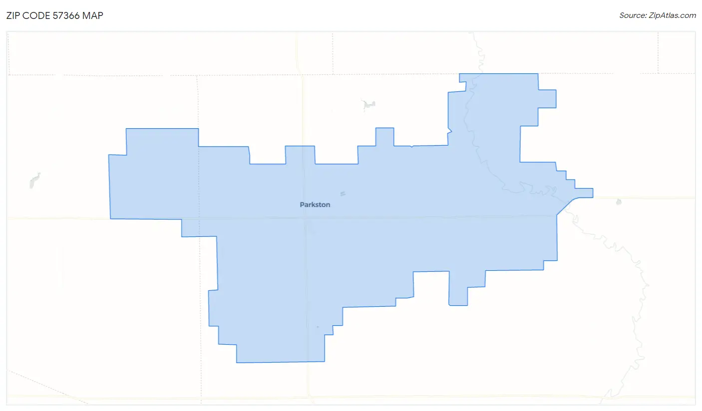 Zip Code 57366 Map