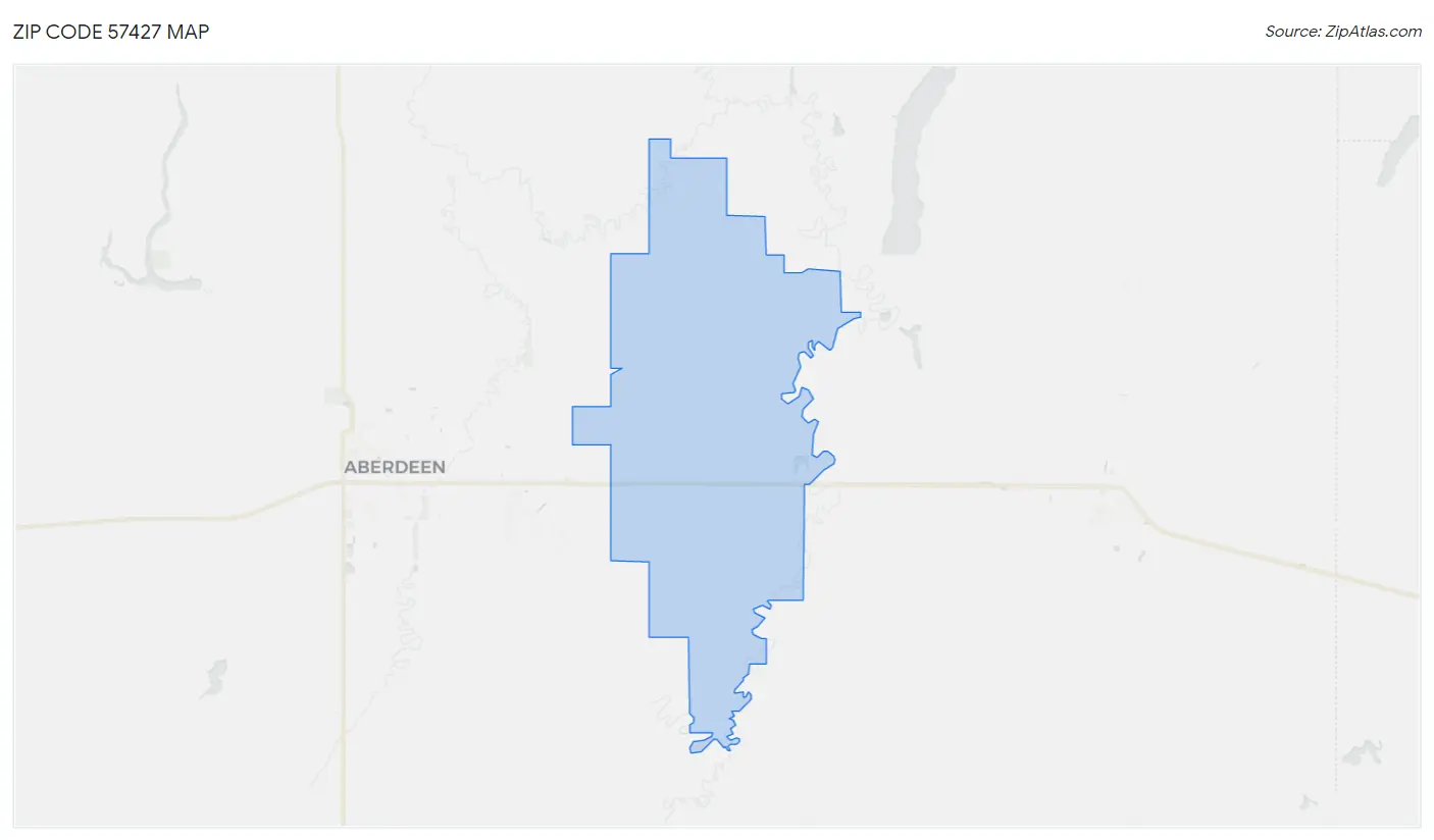 Zip Code 57427 Map