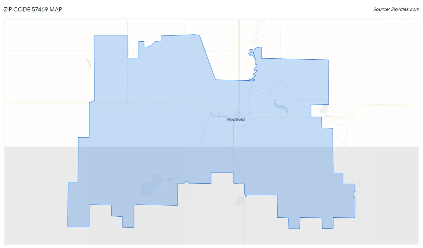 Zip Code 57469 Map