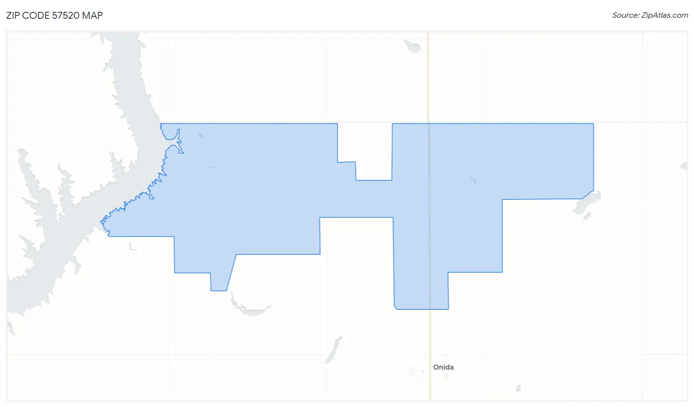 Zip Code 57520 Map