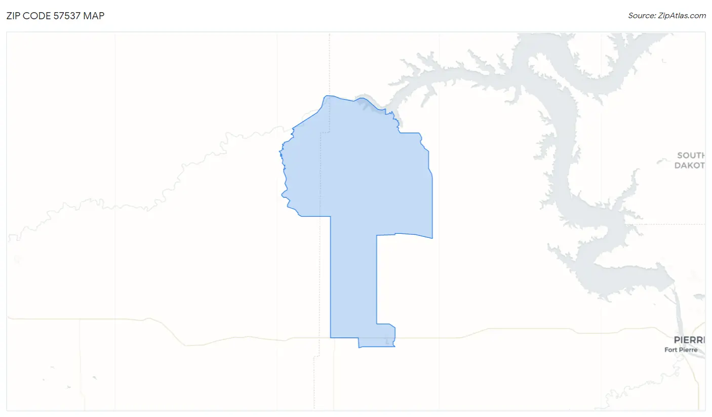 Zip Code 57537 Map