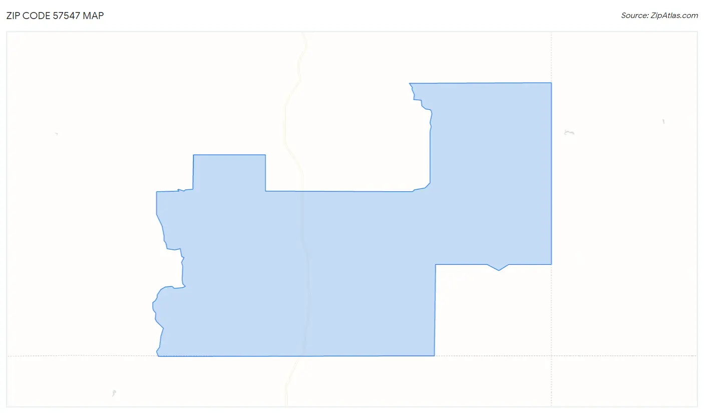 Zip Code 57547 Map