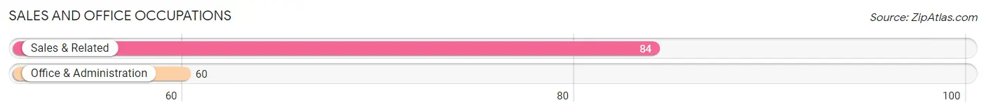 Sales and Office Occupations in Zip Code 57551