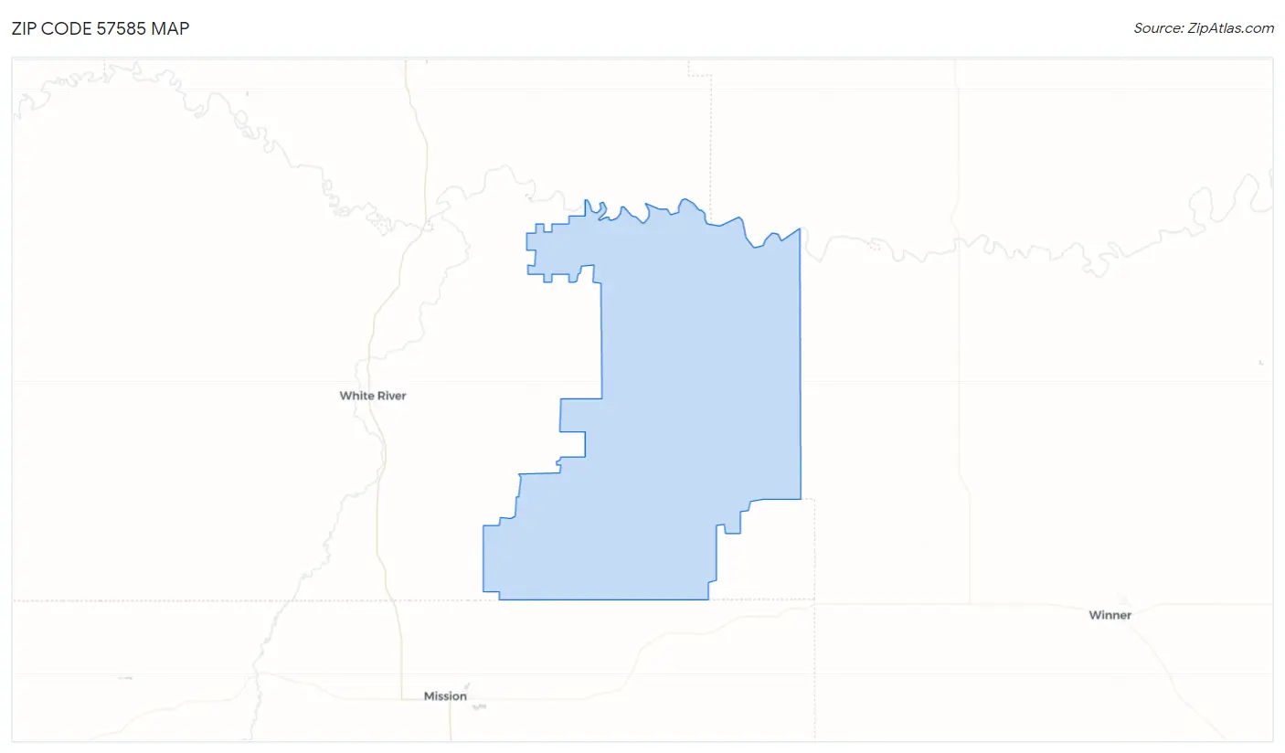 Zip Code 57585 Map