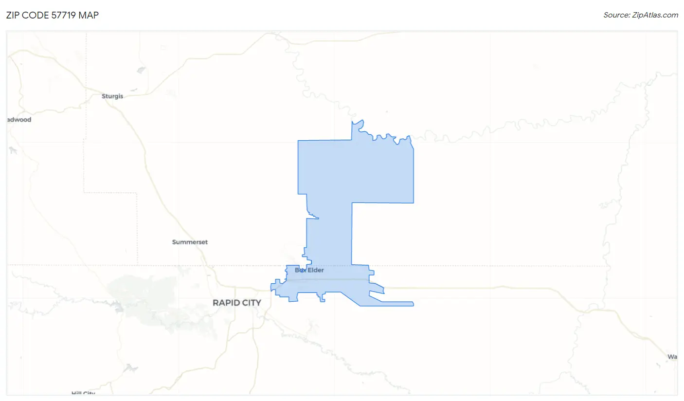 Zip Code 57719 Map