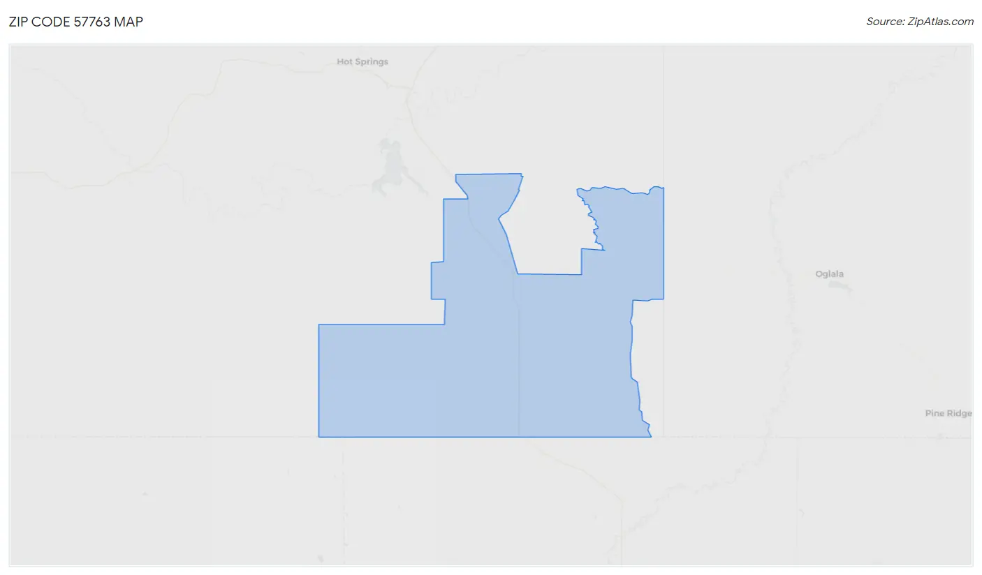 Zip Code 57763 Map