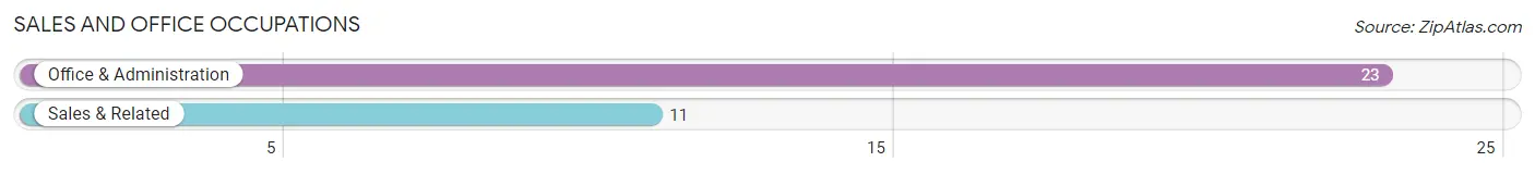 Sales and Office Occupations in Zip Code 58031