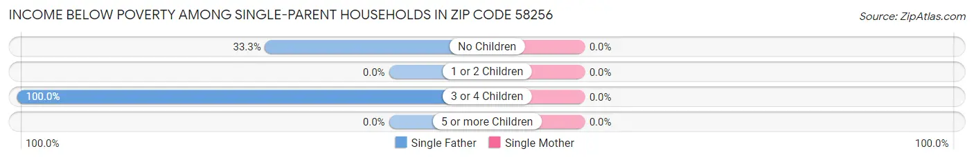 Income Below Poverty Among Single-Parent Households in Zip Code 58256