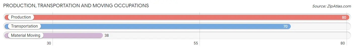 Production, Transportation and Moving Occupations in Zip Code 58341