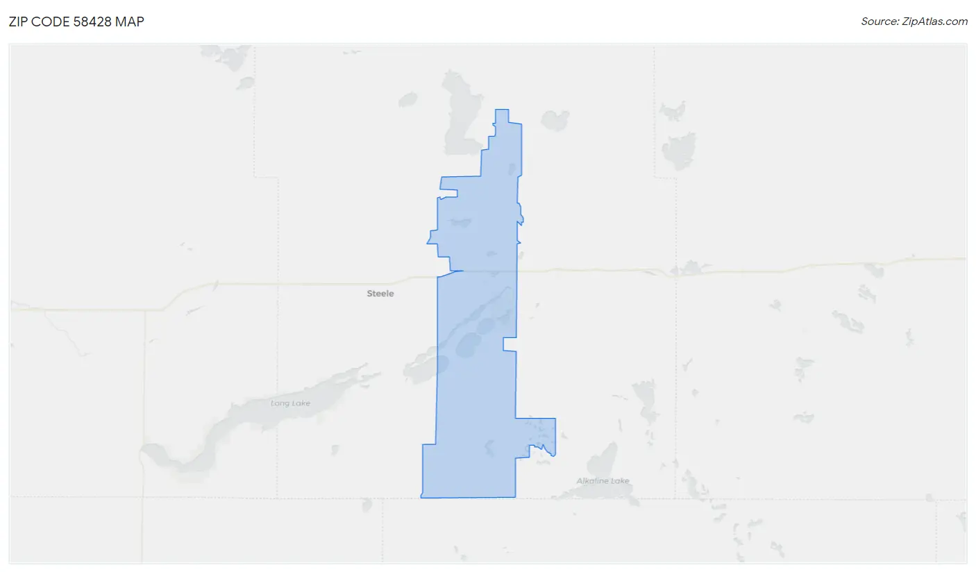 Zip Code 58428 Map